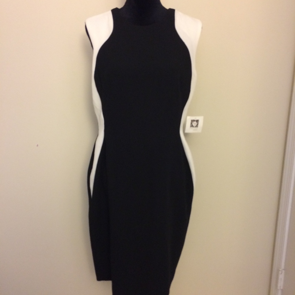 NWOT Anne Klein black and white dress